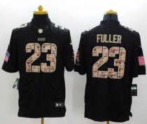 Nike Chicago Bears -23 Kyle Fuller Black Salute To Service Jersey