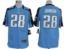 Nike Titans -28 Chris Johnson Light Blue Team Color Stitched NFL Limited Jersey
