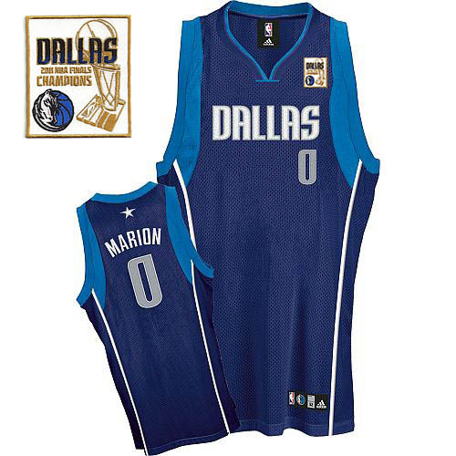 Dallas Mavericks 2011 Champion Patch -0 Shawn Marion Blue Stitched NBA Jersey