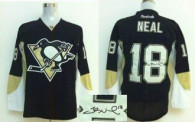 NHL Pittsburgh Penguins -18 James Neal Black 2014 Stadium Series Autographed Stitched Jersey