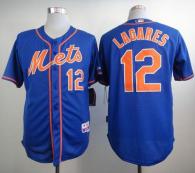 New York Mets -12 Juan Lagares Blue Alternate Home Cool Base Stitched MLB Jersey