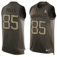 Nike Cardinals -85 Darren Fells Green Stitched NFL Limited Salute To Service Tank Top Jersey
