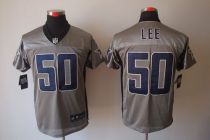 Nike Dallas Cowboys #50 Sean Lee Grey Shadow Men's Stitched NFL Elite Jersey