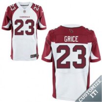 Nike Arizona Cardinals -23 Grice Jersey White Elite Road Jersey