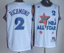 Sacramento Kings -2 Mitch Richmond White 1995 All Star Throwback Stitched NBA Jersey