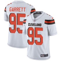 Nike Browns -95 Myles Garrett White Stitched NFL Vapor Untouchable Limited Jersey