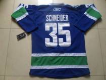 Vancouver Canucks -35 Cory Schneider Blue Third Stitched NHL Jersey
