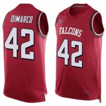 Nike Atlanta Falcons 42 Patrick DiMarco Red Team Color Stitched NFL Limited Tank Top Jersey