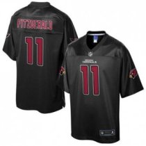 Nike Arizona Cardinals #11 Larry Fitzgerald Black Men's NFL Pro Line Black Reverse Fashion Game Jers