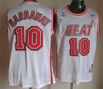 Miami Heat -10 Tim Hardaway White Throwback Stitched NBA Jersey