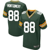 Nike Green Bay Packers #88 Ty Montgomery Green Team Color Men's Stitched NFL Elite Jersey