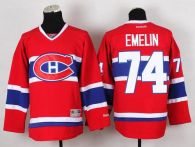 Montreal Canadiens -74 Alexei Emelin Red Stitched NHL Jersey
