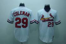 Mitchell and Ness St Louis Cardinals #29 Vince Coleman Stitched White Throwback MLB Jersey