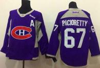 Montreal Canadiens -67 Max Pacioretty Purple Practice Stitched NHL Jersey