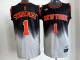 New York Knicks -1 Amare Stoudemire Black Grey Fadeaway Fashion Stitched NBA Jersey