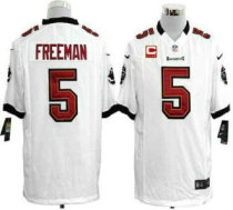 Nike Buccaneers -5 Josh Freeman White With C Patch Stitched NFL Game Jersey