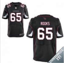 Nike Arizona Cardinals -65 Rooks Jersey Black Elite Alternate Jersey