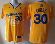 Golden State Warriors -30 Stephen Curry Gold Alternate Stitched NBA Jersey