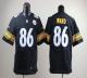 Nike Pittsburgh Steelers #86 Hines Ward Black Team Color Men's Stitched NFL Elite Jersey