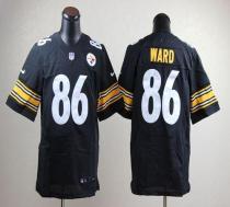 Nike Pittsburgh Steelers #86 Hines Ward Black Team Color Men's Stitched NFL Elite Jersey