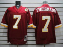 Mitchell and Ness Redskins -7 Joe Theismann Red With 50TH Anniversary Stitched NFL Jersey