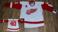 Detroit Red Wings -40 Henrik Zetterberg Stitched White NHL Jersey