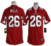 Nike Cardinals -26 Chris Wells Red Team Color Men's Stitched NFL Game Jersey