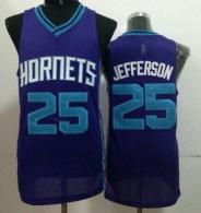 Revolution 30 Charlotte Hornets -25 Al Jefferson Purple Stitched NBA Jersey