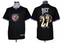 Nike Ravens -27 Ray Rice Black NFL Game All Star Fashion Jersey