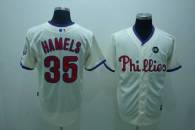 Philadelphia Phillies #35 Colbert Hamels Stitched Cream MLB Jersey