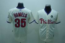 Philadelphia Phillies #35 Colbert Hamels Stitched Cream MLB Jersey