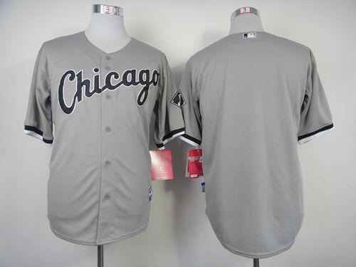 Chicago White Sox Blank Grey Cool Base Stitched MLB Jersey