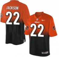 Nike Bengals -22 William Jackson Orange Black Stitched NFL Elite Fadeaway Fashion Jersey