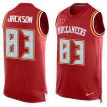 Nike Buccaneers -83 Vincent Jackson Red Team Color Stitched NFL Limited Tank Top Jersey