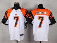 Nike Bengals -7 Boomer Esiason White Men's Stitched NFL Elite Jersey