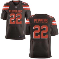 Nike Browns -22 Jabrill Peppers Brown Team Color Stitched NFL New Elite Jersey