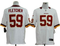 Nike Redskins -59 London Fletcher White Stitched NFL Elite Jersey