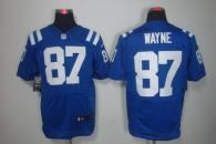 Nike Indianapolis Colts #87 Reggie Wayne Royal Blue Team Color Men's Stitched NFL Elite Jersey