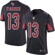 Nike Cardinals -13 Kurt Warner Black Stitched NFL Color Rush Limited Jersey