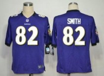 Nike Ravens -82 Torrey Smith Purple Team Color Men Stitched NFL Game Jersey