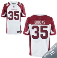Nike Arizona Cardinals -35 Brooks Jersey White Elite Road Jersey