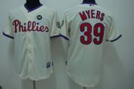 Philadelphia Phillies #39 Brett Myers Stitched Cream MLB Jersey