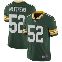 Nike Packers -52 Clay Matthews Green Team Color Stitched NFL Vapor Untouchable Limited Jersey