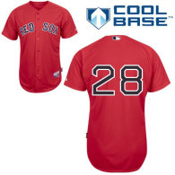 Boston Red Sox #28 Adrian Gonzalez Red Cool Base Stitched MLB Jersey