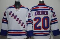 New York Rangers -20 Chris Kreider White Road Stitched NHL Jersey