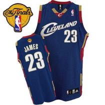 Cleveland Cavaliers #23 LeBron James Dark Blue The Finals Patch Stitched Youth NBA Jersey