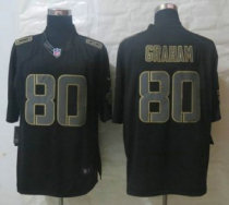 Nike NFL New Orleans Saints 80 Jimmy Graham Black Jerseys(Impact Limited)