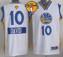 Golden State Warriors -10 David Lee White 2014-15 Christmas Day The Finals Patch Stitched NBA Jersey