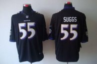 Nike Ravens -55 Terrell Suggs Black Alternate Stitched NFL Limited Jersey