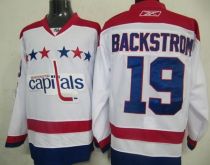 Washington Capitals -19 Nicklas Backstrom Stitched White 2011 Winter Classic Vintage NHL Jersey